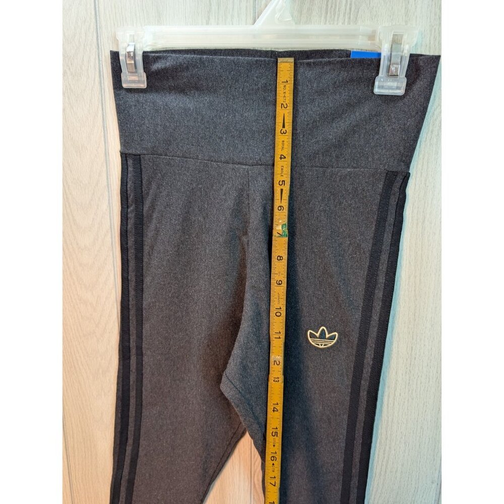 NEW ADIDAS ORIGINALS WOMEN'S TREFOIL TIGHTS ~ SIZE Small  #FM3287 BLACK - Picture 8 of 11